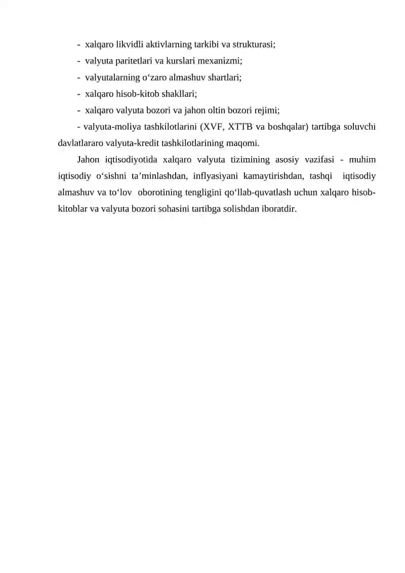 Valyuta kursi, to‘lov balansi va uning taqchilligi 4