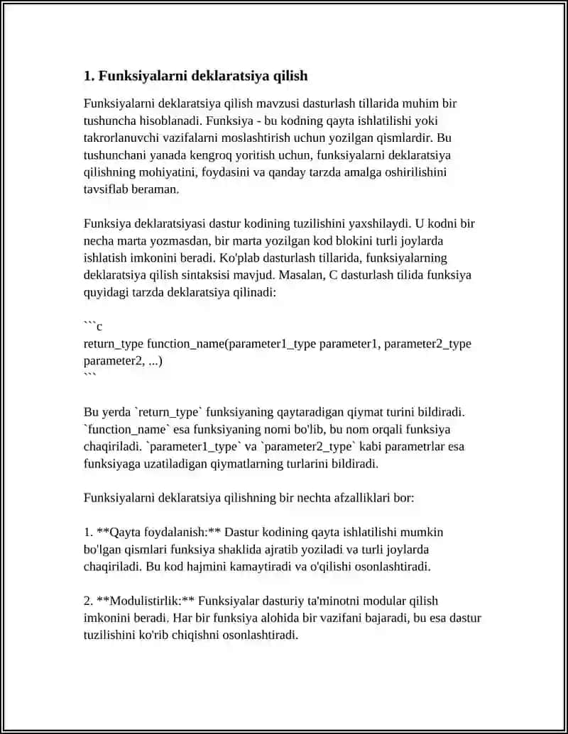 DASTURLASHDA FUNKTSIYA VA MOʻDULLARNI QOʻLLASH 4