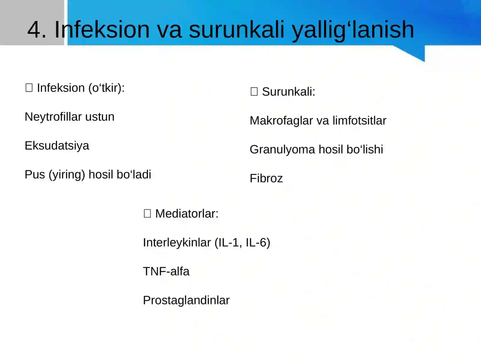 Patalogik fiziologiyadan organeyzer 4
