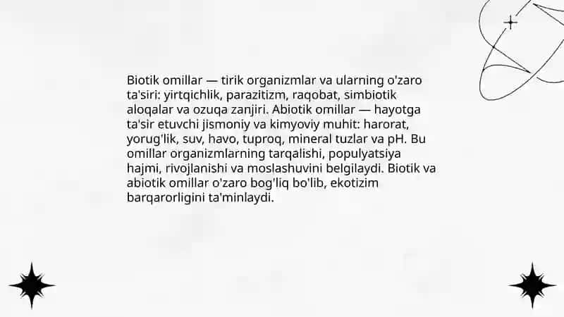Organizm va atrof muhit 4