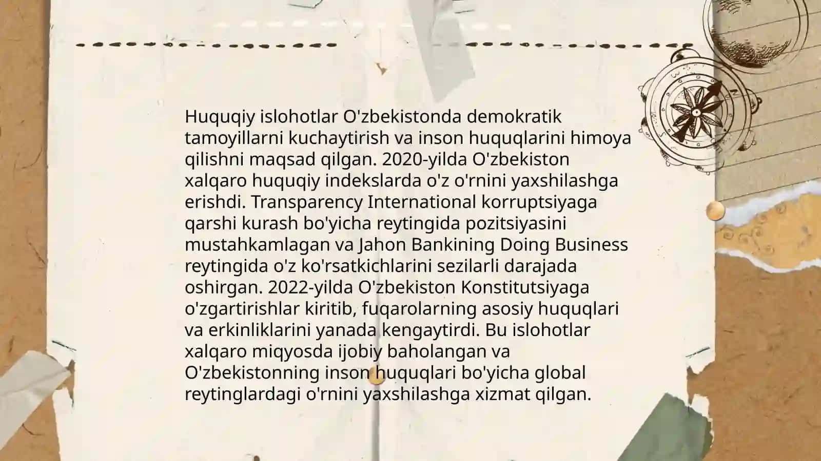 Yangi O'zbekiston ijtimoiy-siyosiy, iqtisodiy va madaniy hayotida ro'y berayotgan o'zgarishlarning xalqaro reyting va indekslarda aks etishi 4