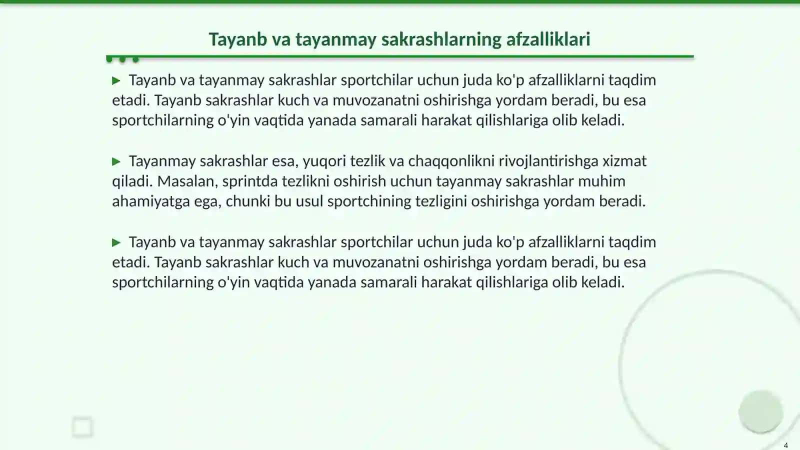 Sakrashlar va ularning turlari 4