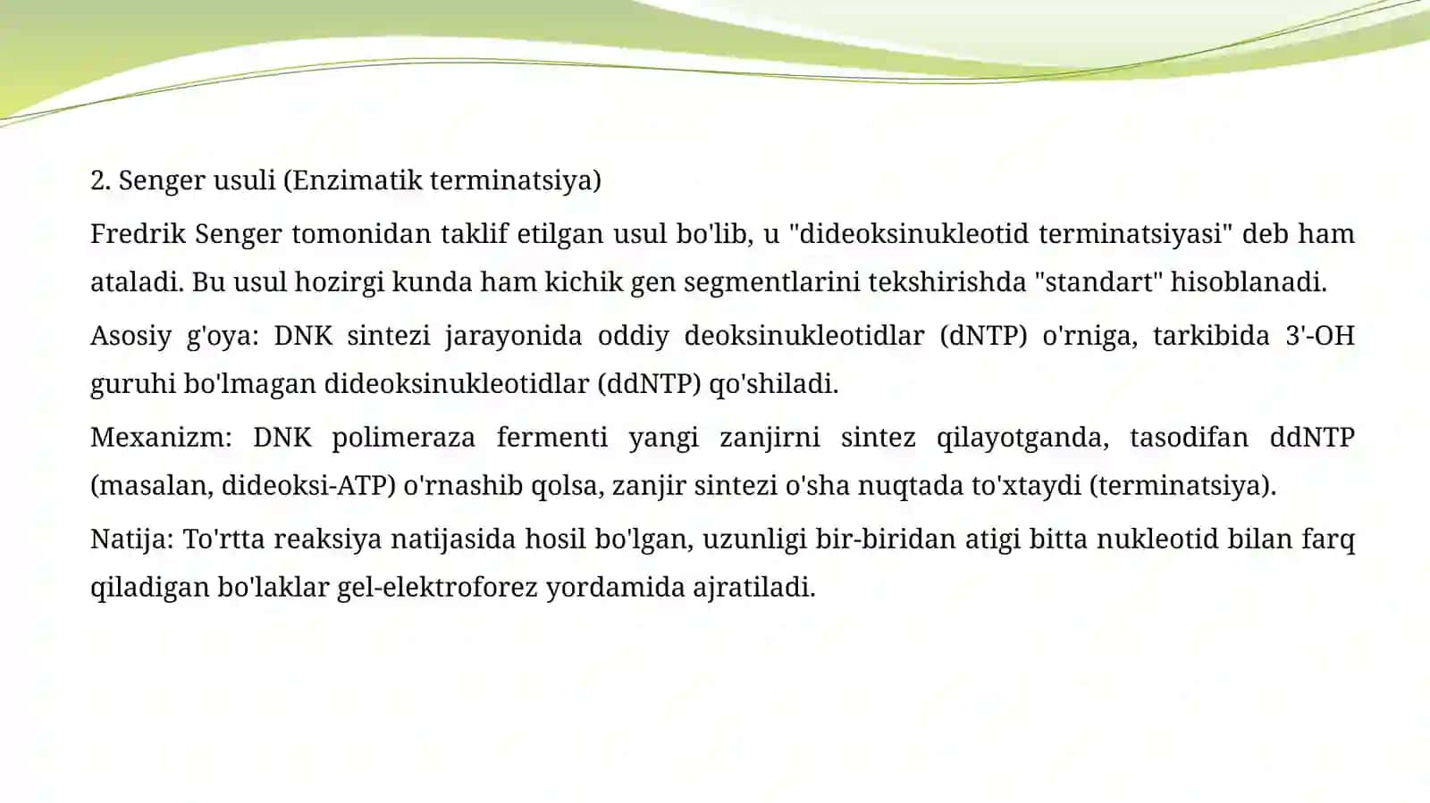 Gen va genomlarni sekvenslash 4