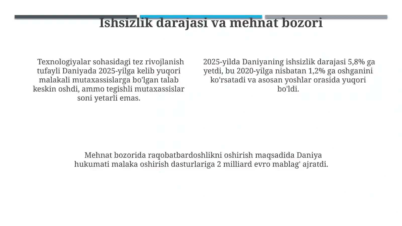 Daniya davlatining 2025-yildagi iqtisodiy holati 4