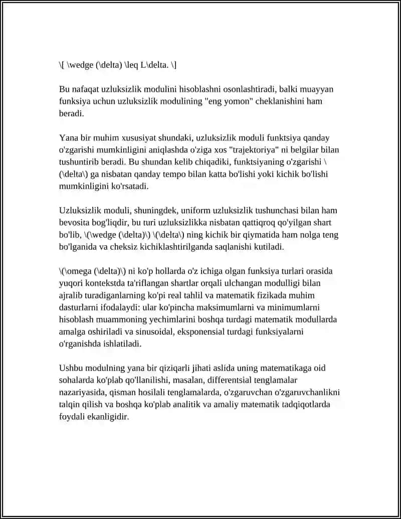 Funksiyaning uzluksizlik moduli 4