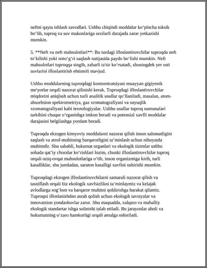 Tuproqdagi Ekzogen Kimyoviy Moddalar 4