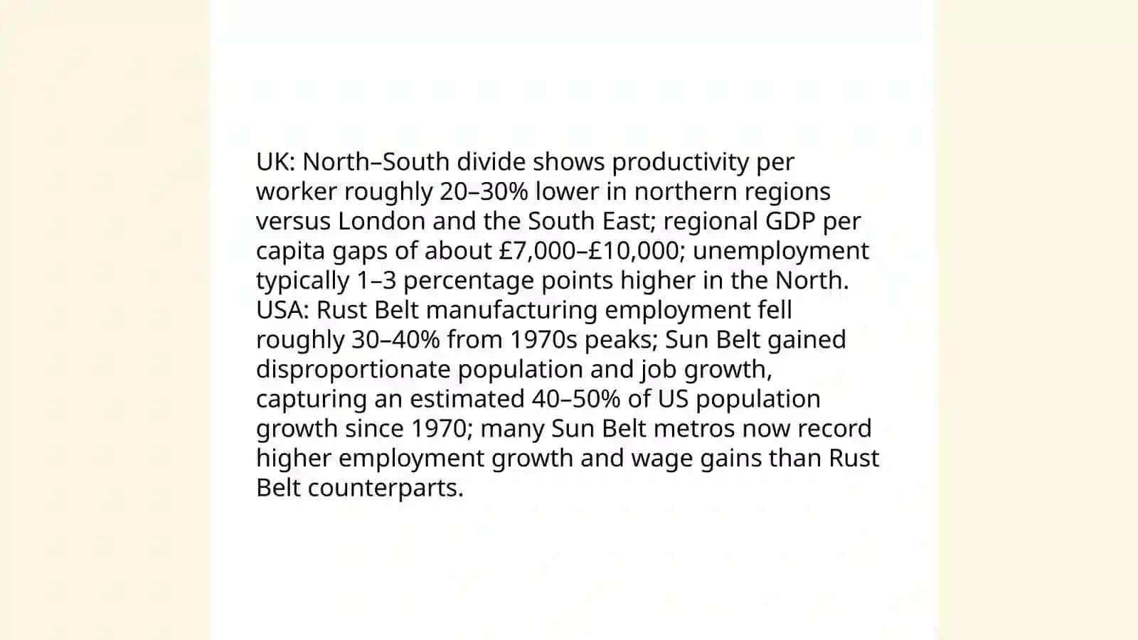 National and social geography: Uk and USA 4
