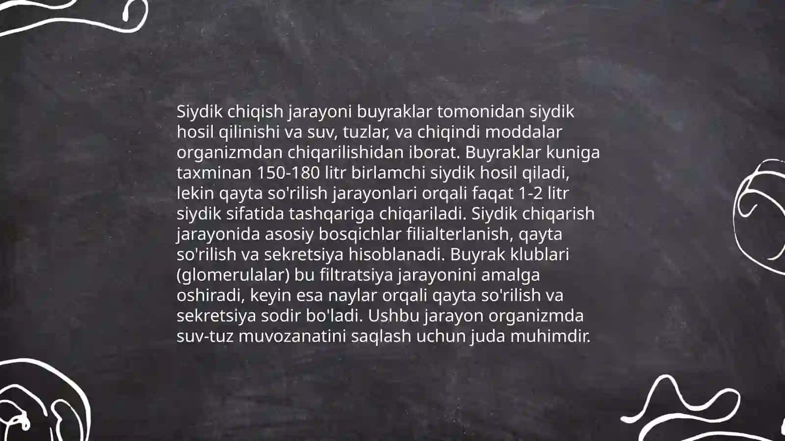 Siydik-tanosil a'zolari tizimi 4