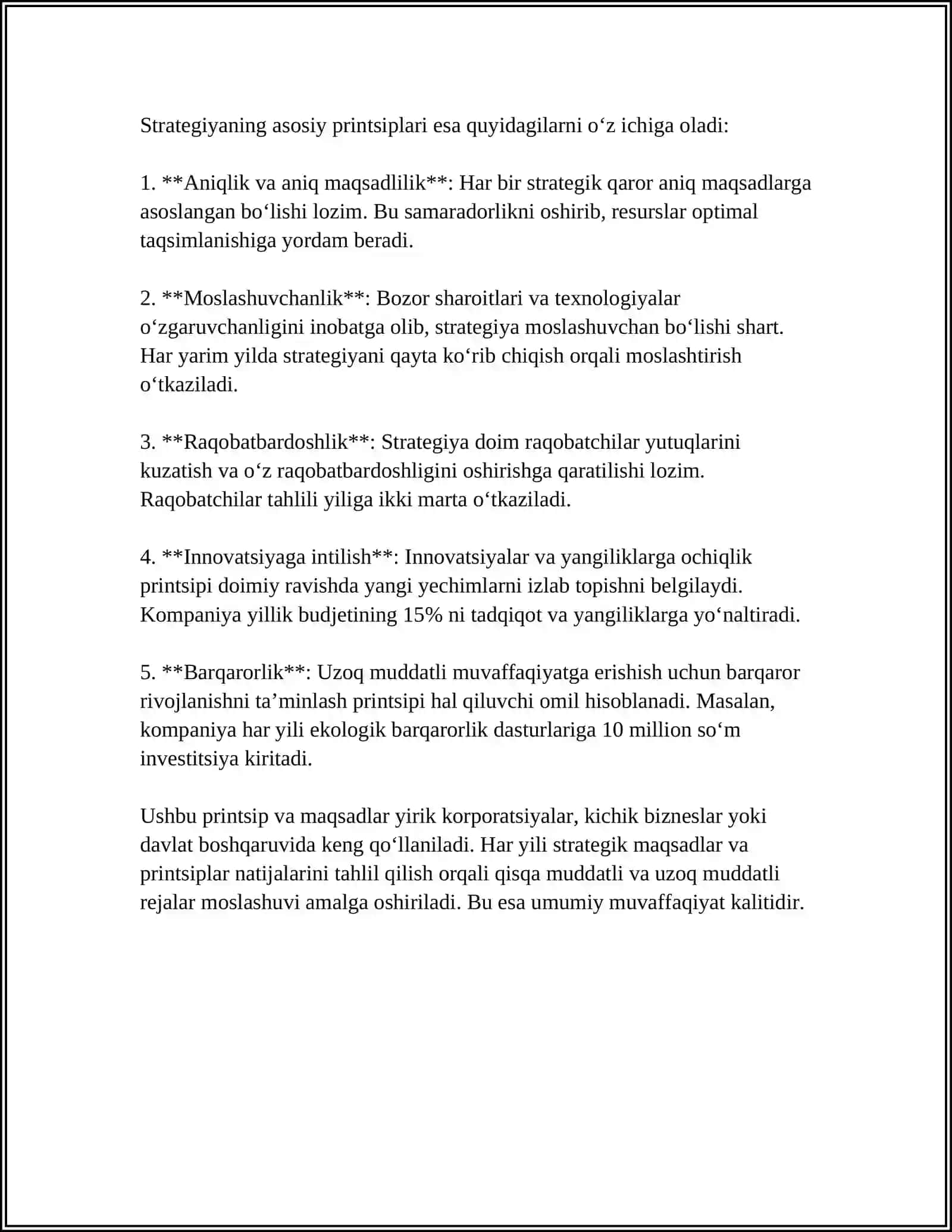 YANGI OʻZBEKISTON TARAQQIYOT STRATEGIYASI ASOSIDA JADAL TARAQQIYOT VA YANGILANISH SARI 4