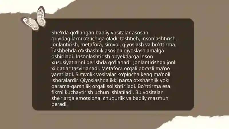 She'r matni tahlili 4