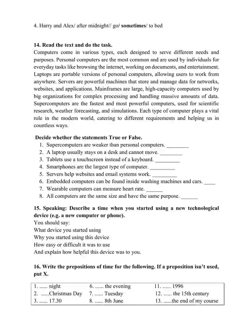 Present Simple Affirmative Worksheet 4