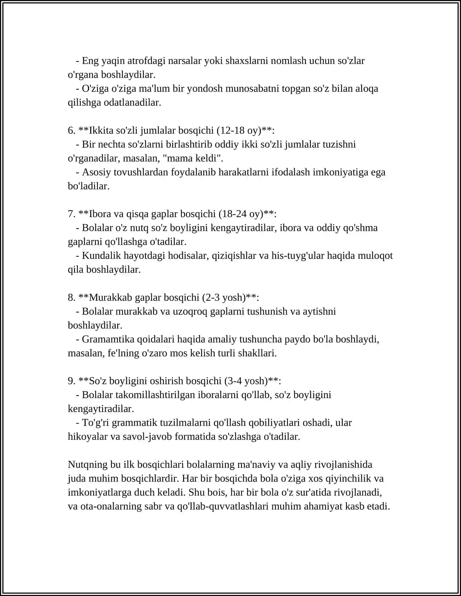 BOLALAR NUTQINING RIVOJLANISHI 4