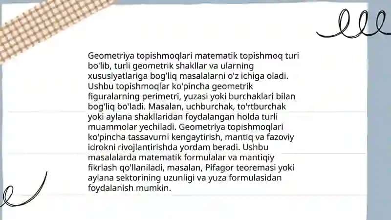 Matematika masalalari 4