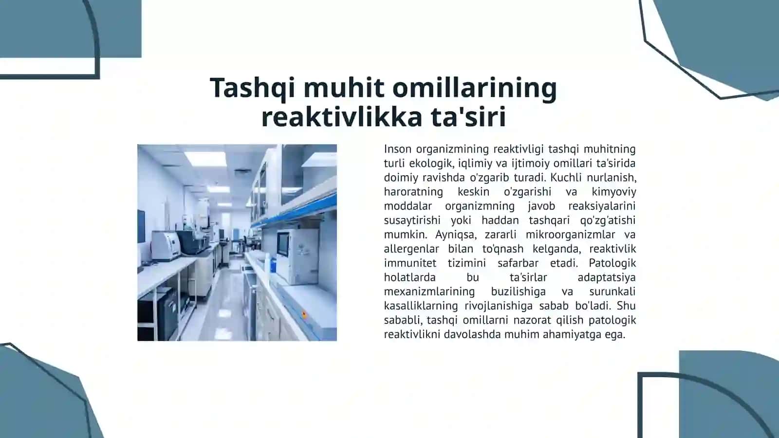 Patalogiyada reaktivlikning ahamiyati 4