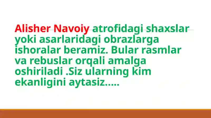Navoiy boʻyicha quiz sharti 4