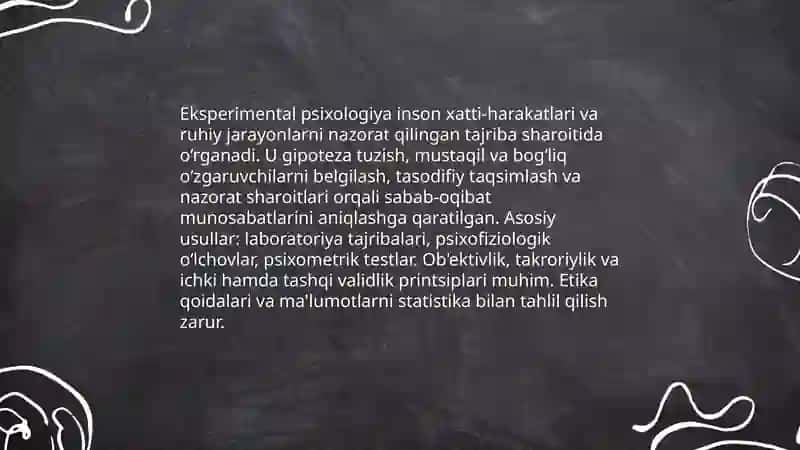 Psixologiya tarmoqlari 4