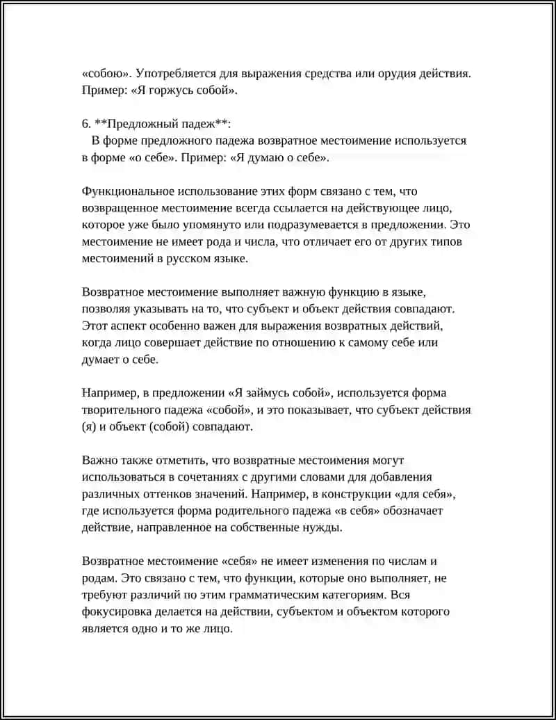 ВОЗВРАТНОЕ МЕСТОИМЕНИЯ 4