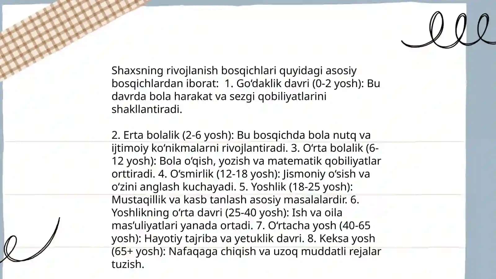 Psixologiyadan Shaxs mavzusiga slayd 4