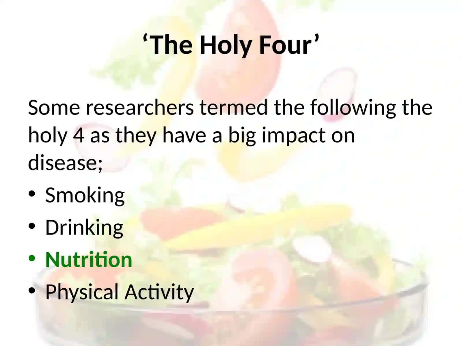 Leading a Healthy Lifestyle 4