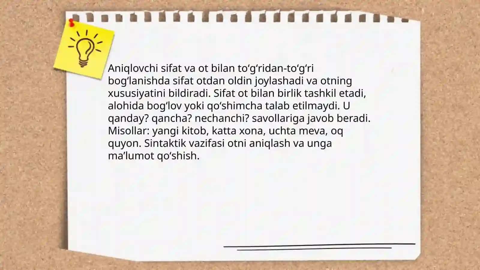 Sifatni otga bog'lanishi 4