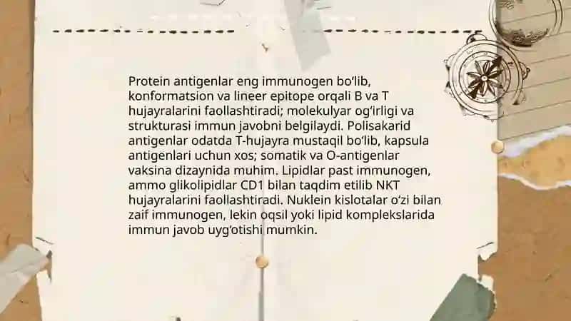 Antigenlar va ularning tasnifi 4