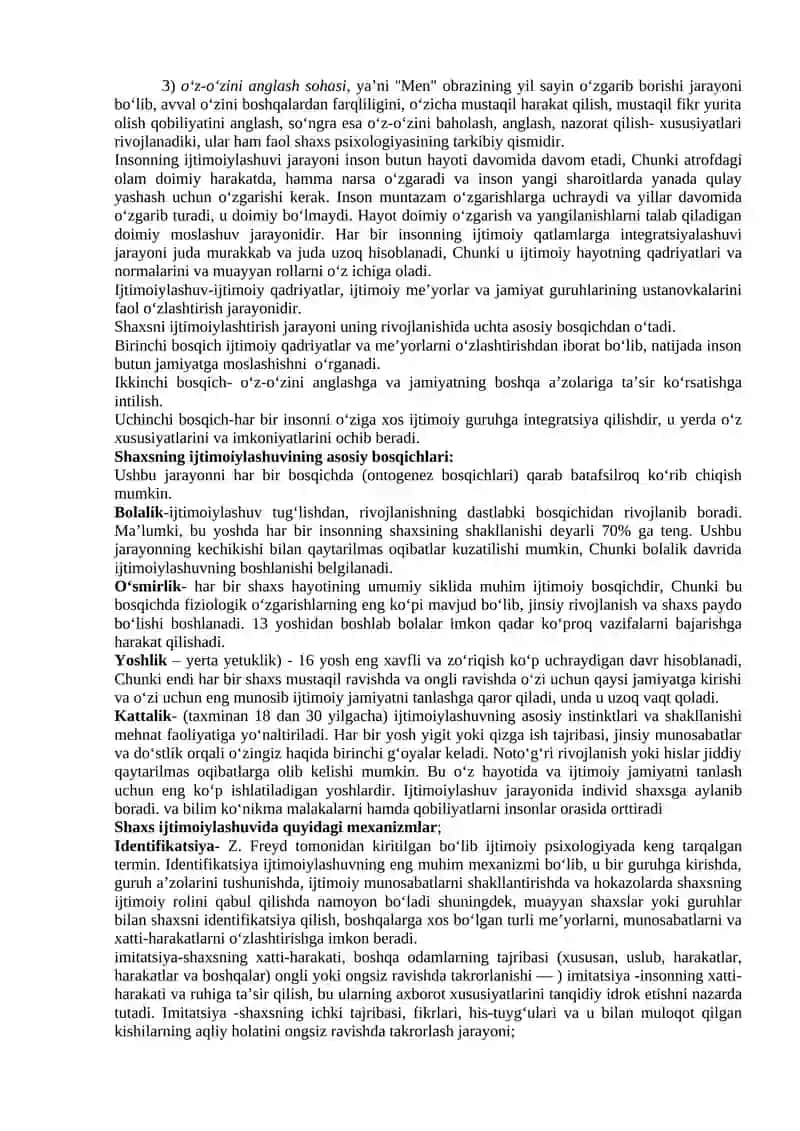 Shaxs ijtiomiylashuvi va bosqichlari 4