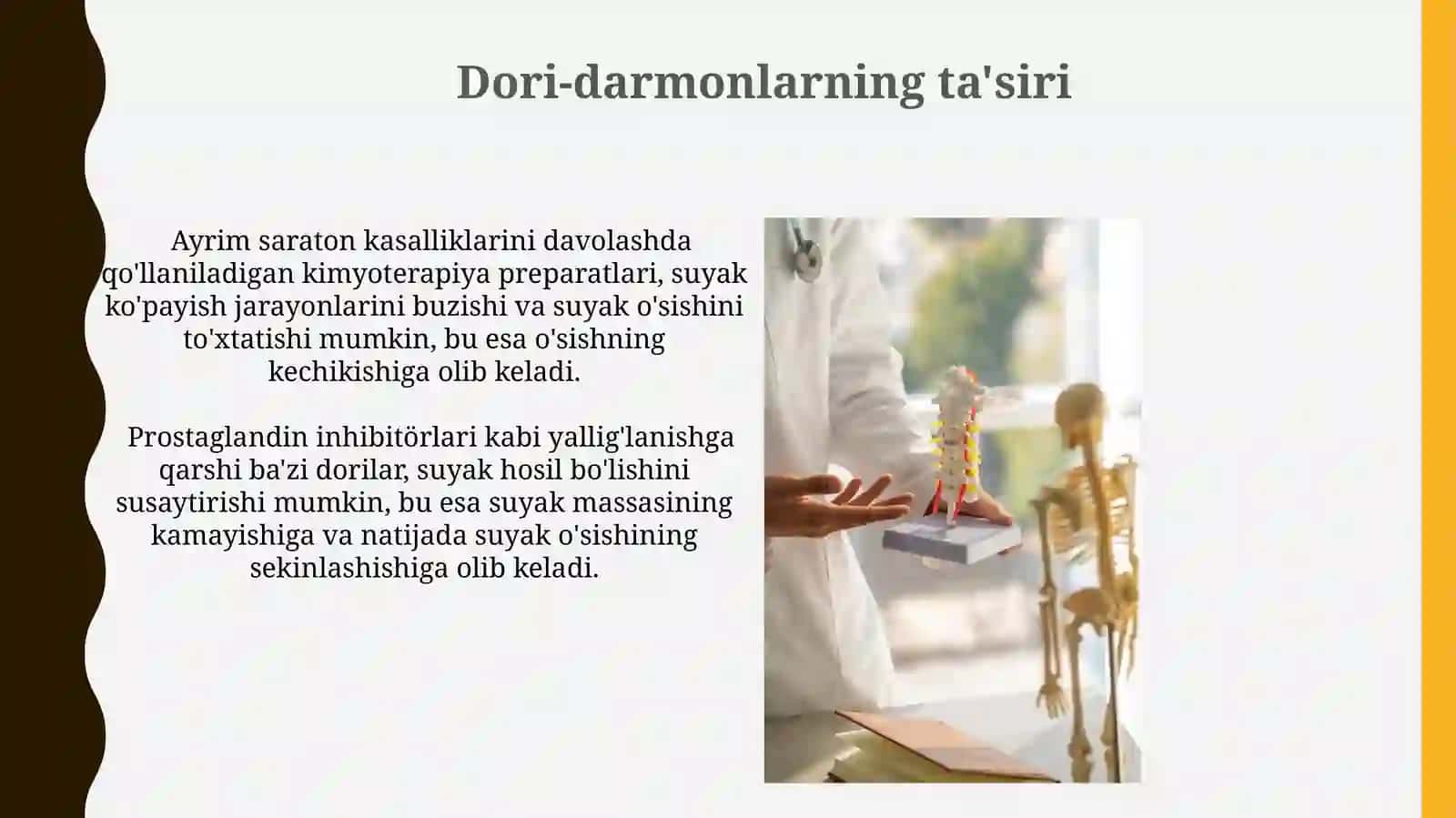 Suyaklarning o'sishi va unga tasir qiluvchi omillar 4