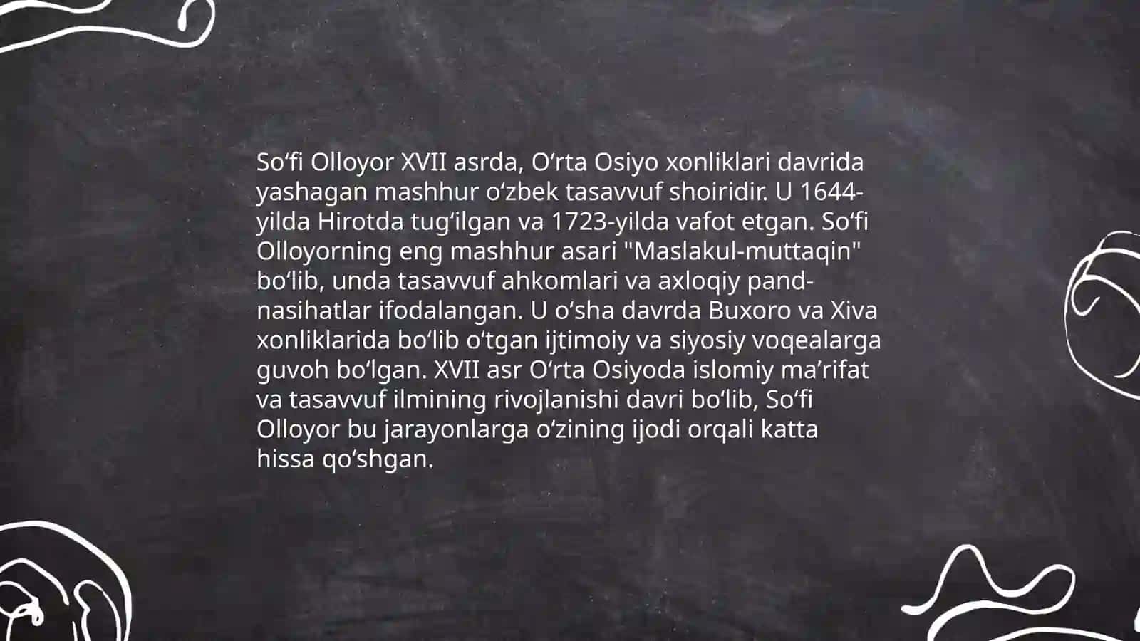 Soʻfi Olloyor hayoti va ijodi 4