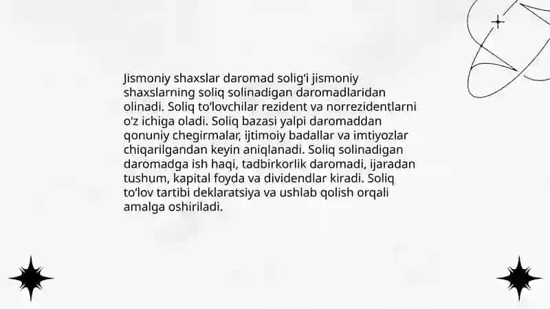 Daromad soliği va soliq turlari 4