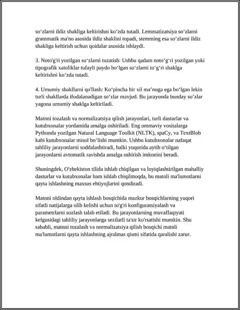 MATNLI MA’LUMOTLARNI QAYTA ISHLASH DASTURLARINING IMKONIYATLARI 4