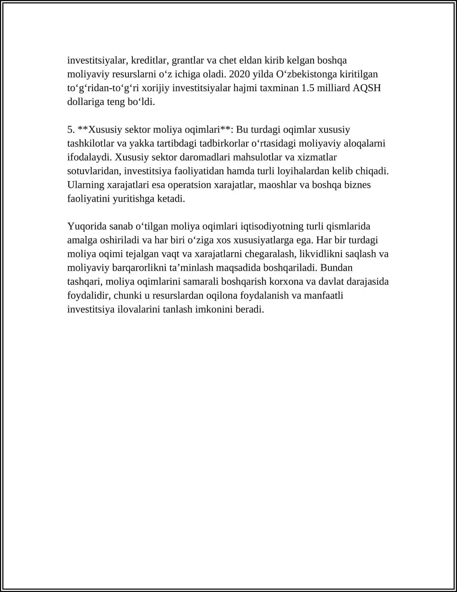 Moliyaviy Oqimlar va Ularni Boshqarish 4