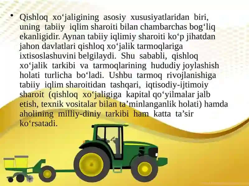 Jahon dehqonchiligi geografiyasi 4