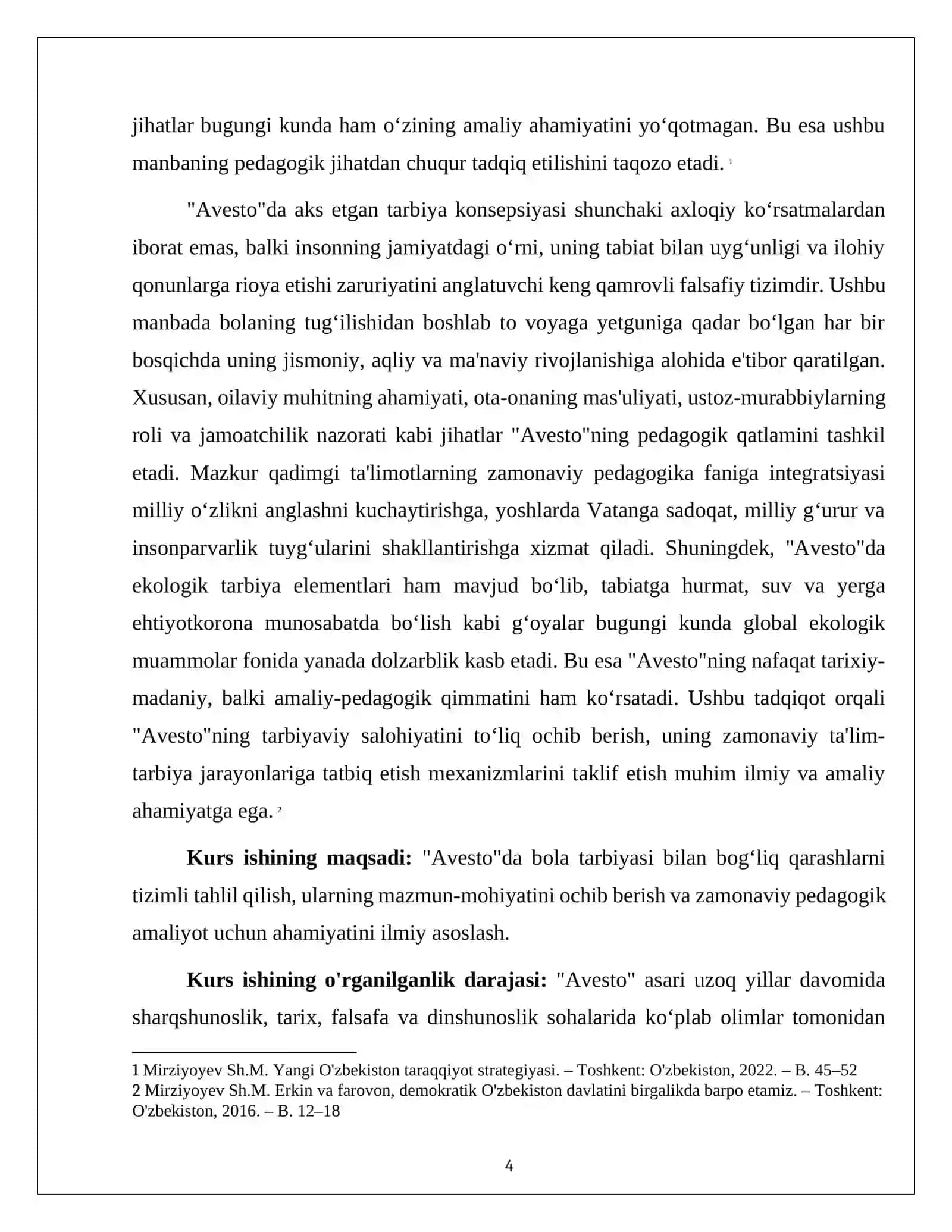 MAVZU: “AVESTO”da bola tarbiyasi haqidagi qarashlar 4