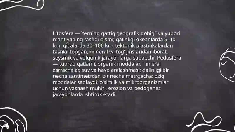 Yerning geografik qobig'i. Atmosfera 4