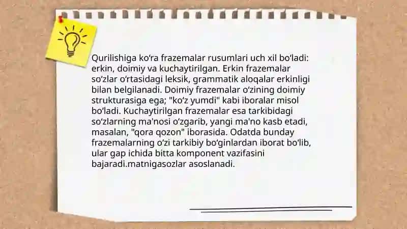 Frazemalarning ishlatilishiga koʻra tavsifi 4