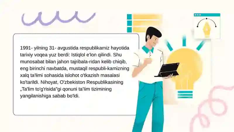 O‘zbekiston respublikasining taʼlim tizimidagi oʻzgarishlar 4