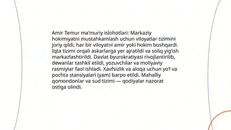 Amir Temur davlat arbobi 4