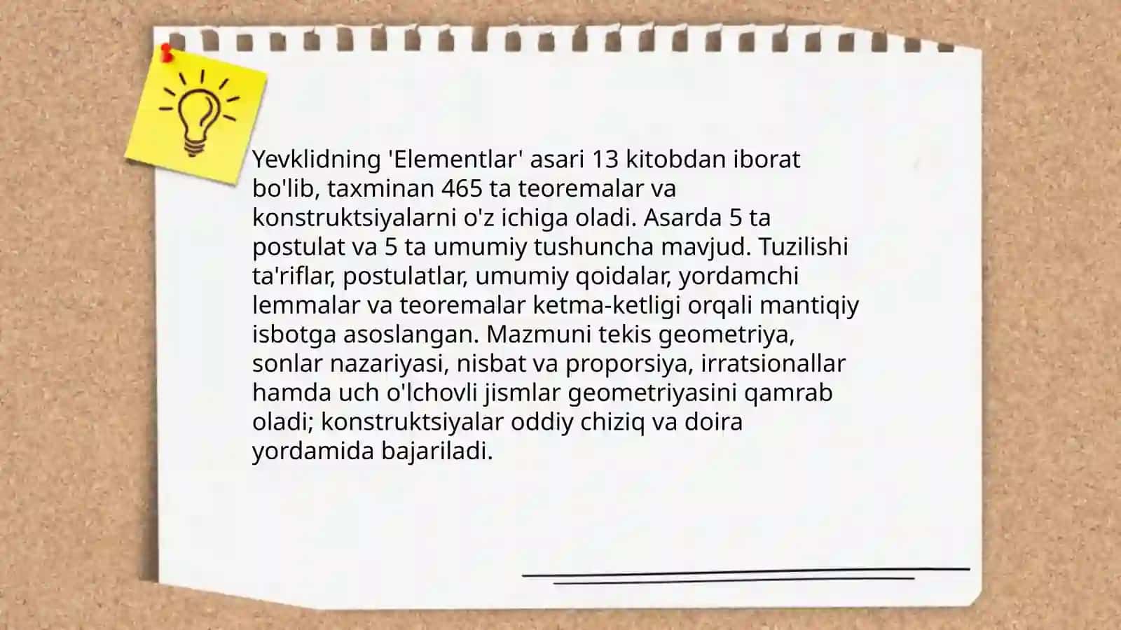 Yevklid va Eratosfen hayoti va ijodi haqida malumot 4
