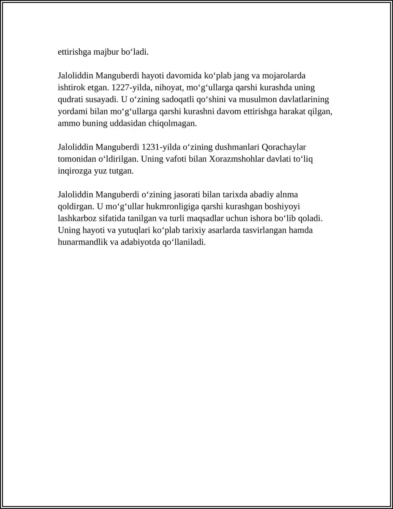 JALOLIDDIN MANGUBERDI VATAN HIMOYACHISI 4