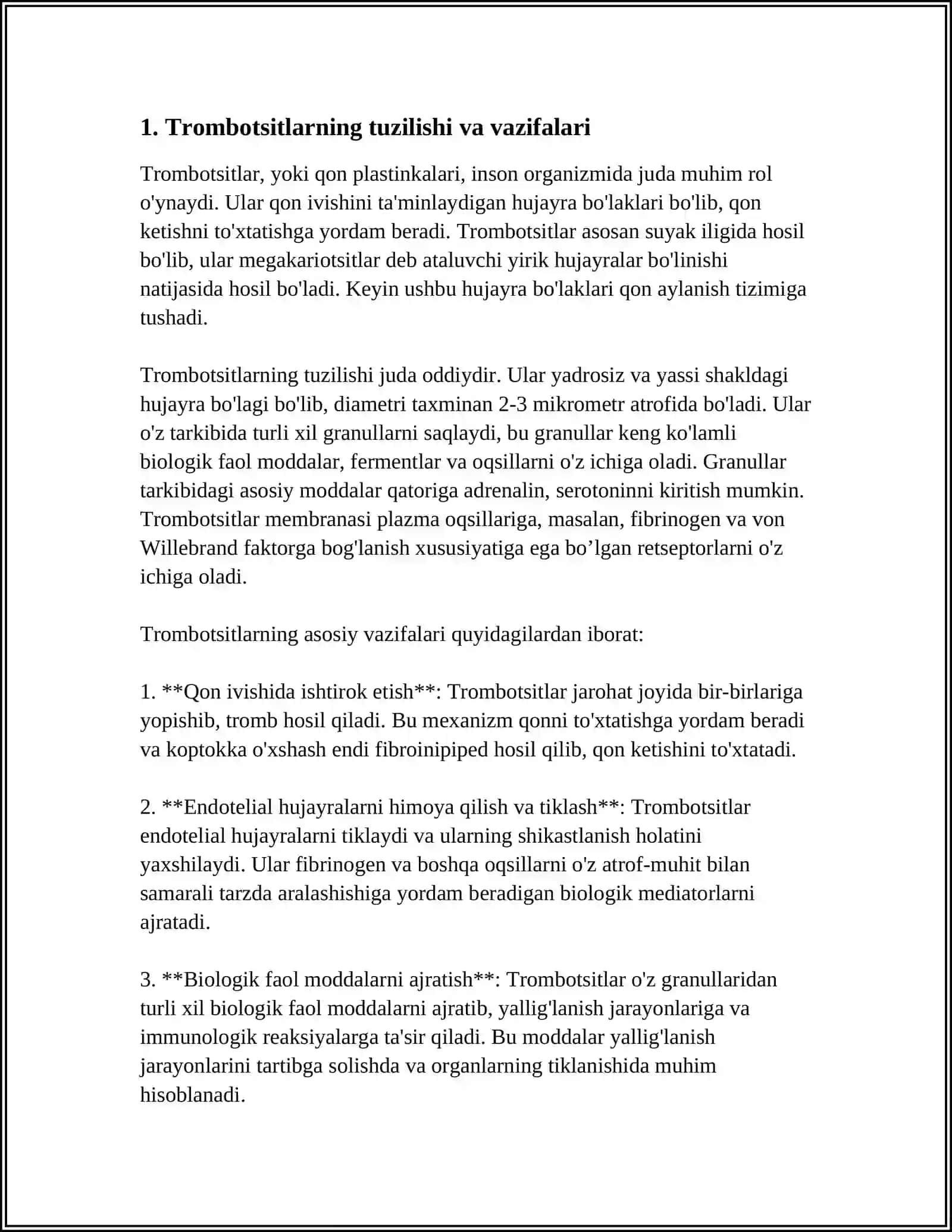 TROMBOTSITLAR FIZIOLOGIYASI 4