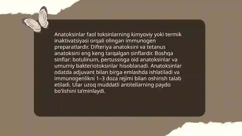 Anatoksinlar. Zardoblar 4
