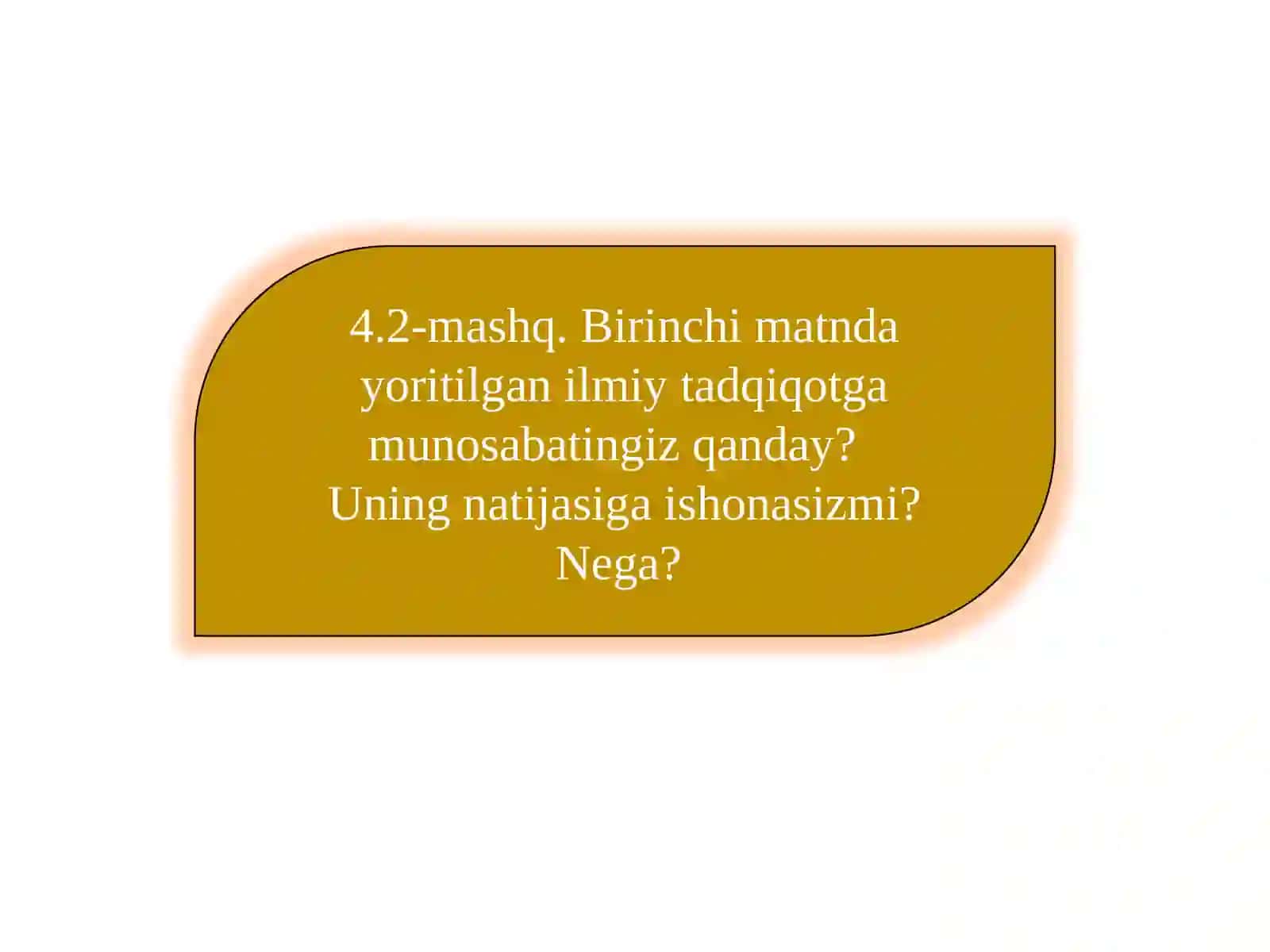 Matn asosida topshiriqlar. Argumentli esse 4