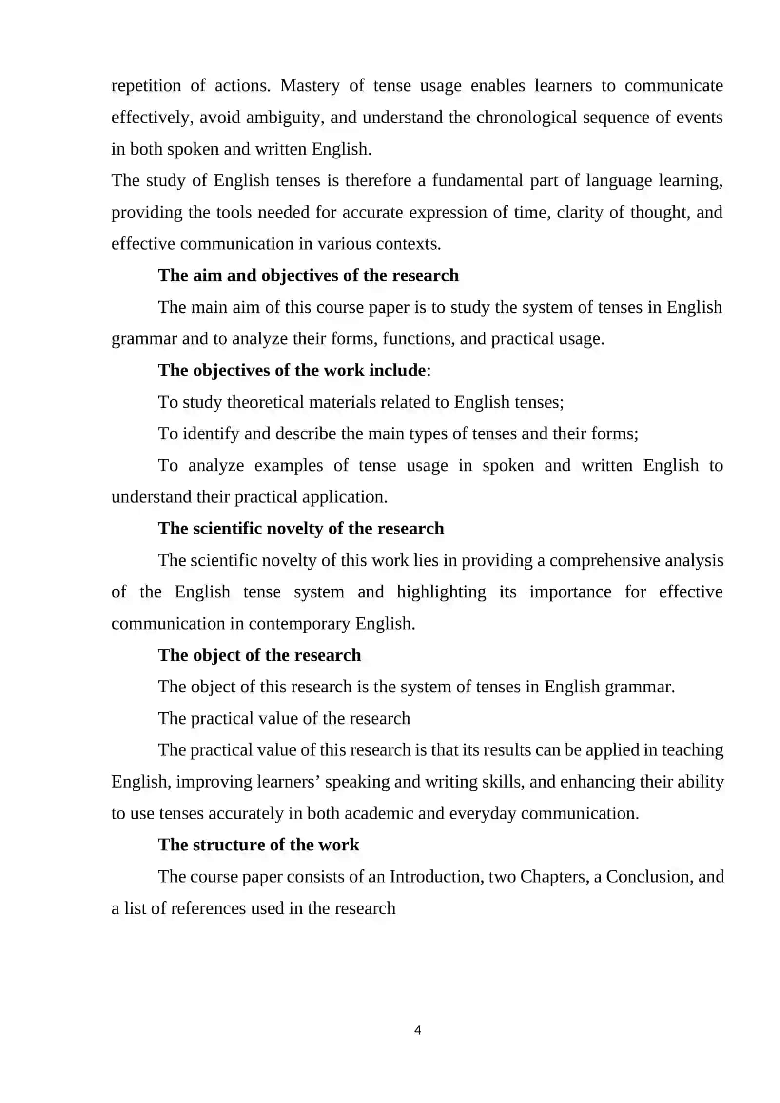 THE SYSTEM OF TENSES IN ENGLISH GRAMMAR 4