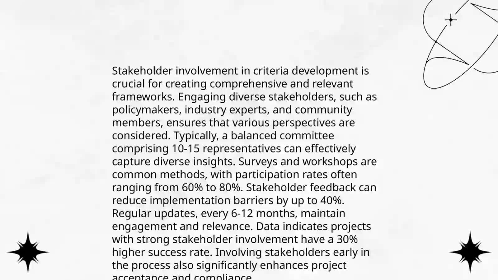 Development of evaluation criteria 4