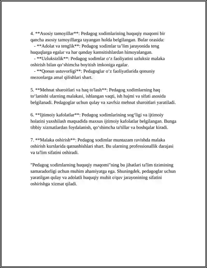 PEDAGOG XODIMLARNING HUQUQIY MAQOMI 4