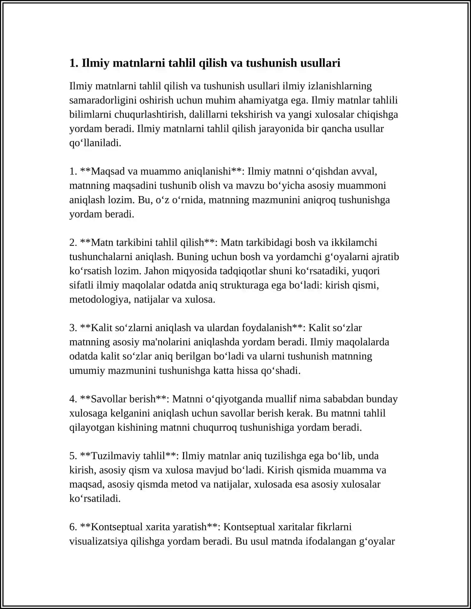 ILMIY MATN REFERAT 4