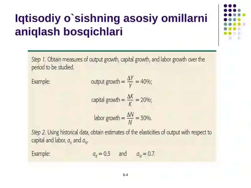Iqtisodiy o`sish va uning modellari 4