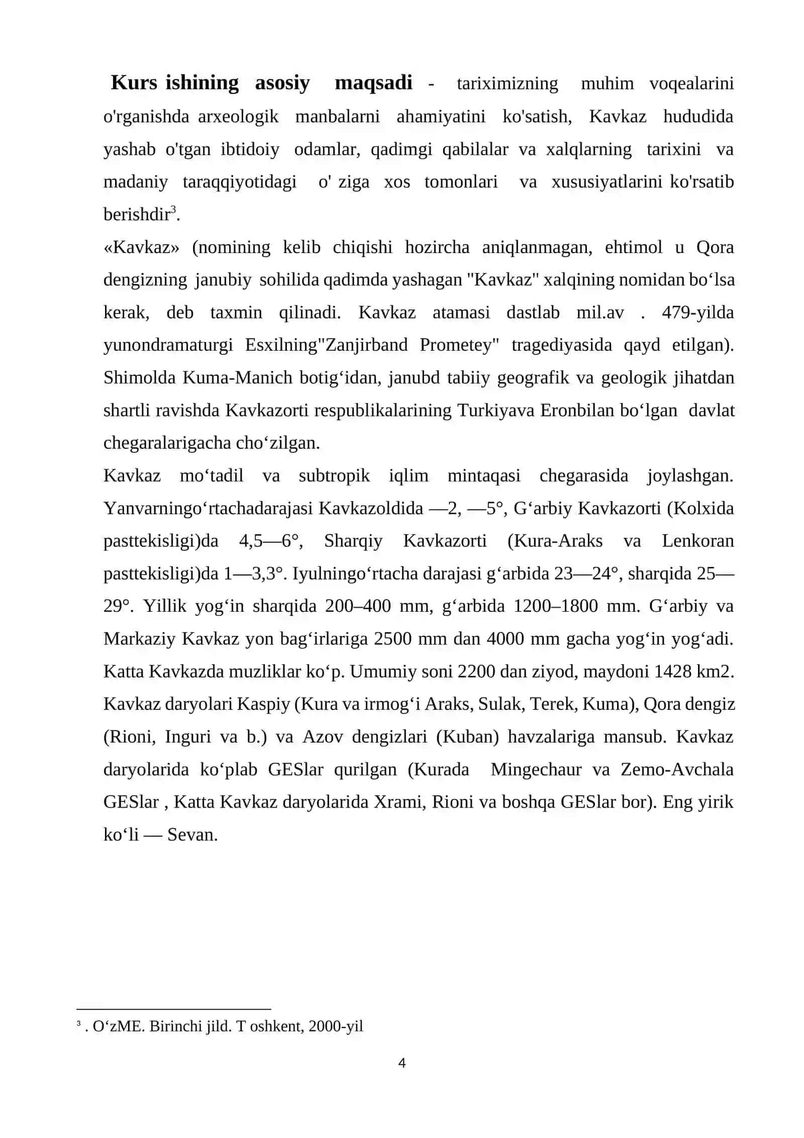 JAHON ARXEOLOGIYASI FANIDAN KURS ISHI 4