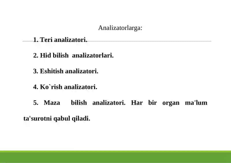 SEZGI ORGANLARINING YOSH XUSUSIYATLARI 4