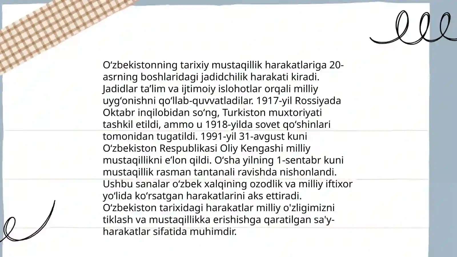 Oʻzbekistonda mustaqillik gʻoyalarining tarixiy asoslari 4